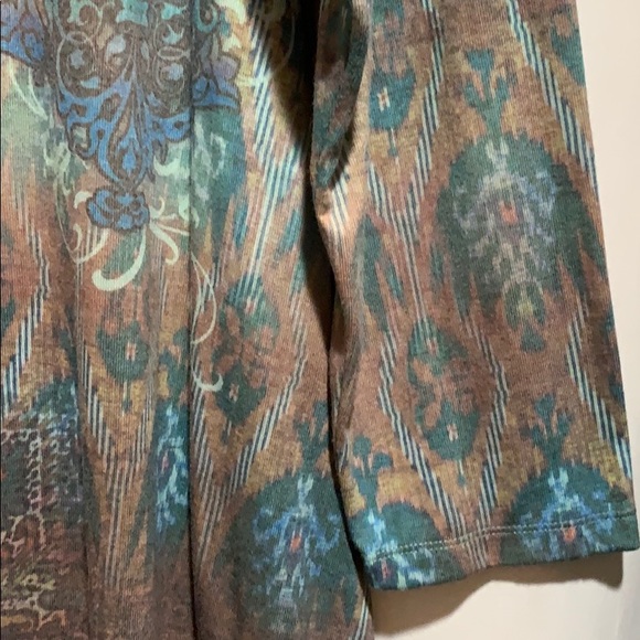 FRENCH BAZAAR XXXL TOP/TUNIC SHARK BITE TEALS - Picture 3 of 8